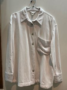 Light Button-Up with Pocket Detail