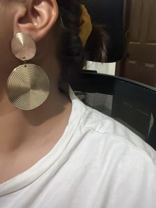 H&amp;M Golden Swirls Earrings