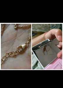 Giva Crossed Lovers Rose Gold Necklace