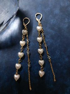 Ethereal Heart Drop Earrings