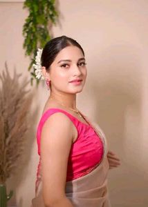 Elegant Pink Saree Blouse