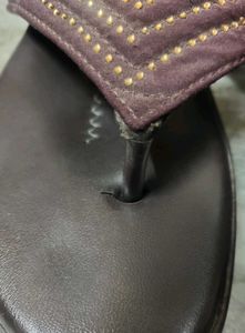 Maroon Flat Slipper