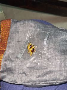 Gold &amp; Garnet Earrings- In Silver