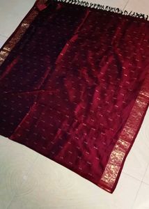 Maroon Colour Pure Kanchi Pattu Saree
