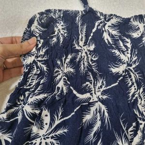 Palm Print Mini Sundress