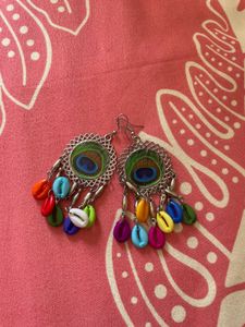 Peacock Feather Earrings