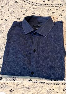Navy Blue Shirt 44 Inches Chest