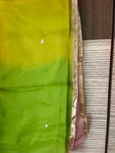 Aachho Green Chanderi Anarkali Suit Set XL