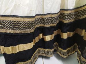 Cream Ethnic Skirt With Black Border