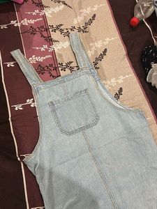 Denim Overall Dress - Light Wash