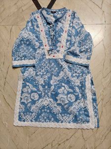 Floral Print Kurta with farshi salwar