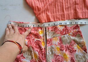 🪐🪐SUPERB PEACH COLOR TOP &amp; PANTS SET FOR GIRL