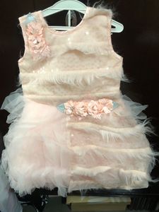 Peach Colour New Frock