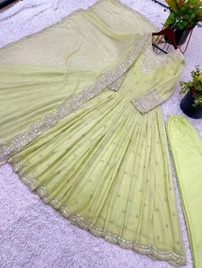 New Standard Beautiful Pakistani Gown Dress Inpote