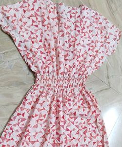 Cinched Waist Midi Dress