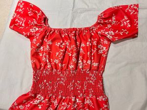 Off shoulder Printed Dress