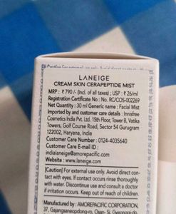 Laneige Cream Skin CeraPeptide Mist Brume