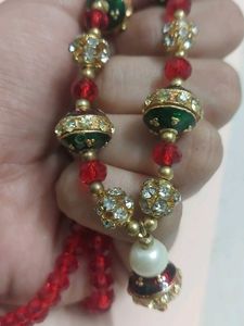 Red Beaded Necklace