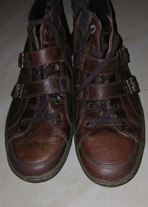 Brown Leather Ankle Boots - Brand New- UK 9/43