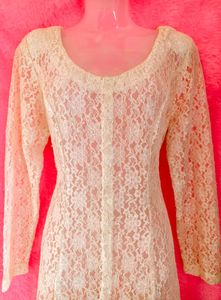 Vintage Sheer Lace Dress