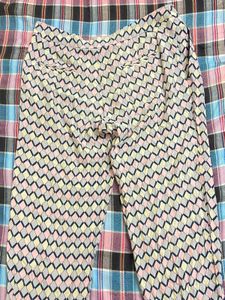 Pastel Zigzag Pattern Comfy Loungewear Pants
