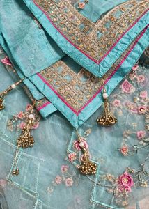 Elegant Embroidered Top And Dupatta