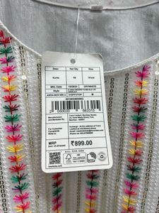 White Embroidered Kurta