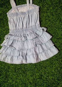 Cute Denim Ruffle Dress