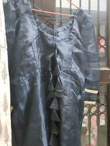 Elegant Navy Blouse