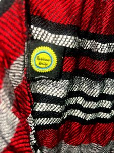 Women’s Striped Scarf with Tassels