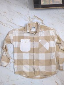 Beige Checkered Shirt