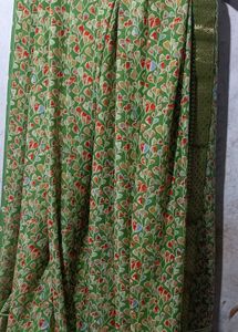S16 Beautiful Printed Saree With Blouse