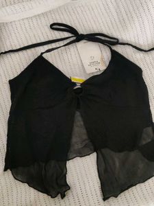 Black Halter Top