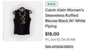Orginal Calvin Klein Ruffle Blouse