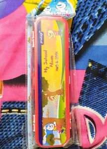 Kids Favourite , double side pencil box(new with cover&price)