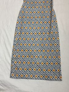 Patterned Midi Slip Bodycon Dress