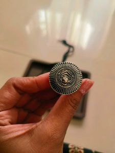 Oxidised Necklace with finger ring