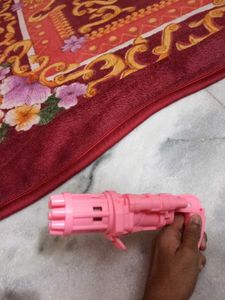 Pink Bubble Gun Toy