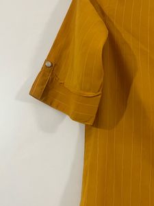 Soch Mustard Striped Kurti