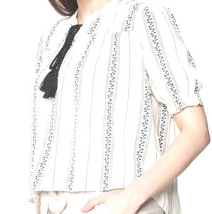 ONLY Women’s Boho Striped Cotton Top