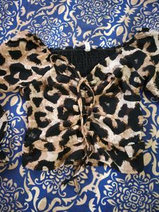 Stylish Animal Print Crop Top