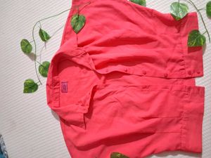 Coral Short Sleeve Blouse