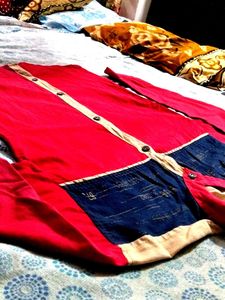 Retro Color Block Button-Down