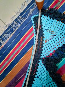 Handmade Woolen Door Toran And Thalipose Combo Set