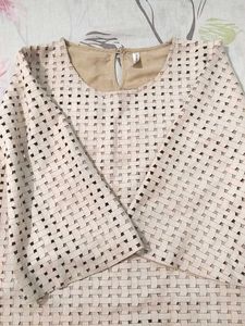 Beige Woven Top