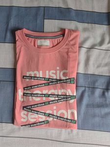 Pink Graphic Print T-Shirt