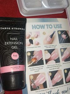 THR3E STROKES Pink Nail Extension Gel