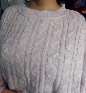 Cute Pink Knit Cropped Sweater🌸