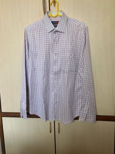 Peter England Men Slim Fit Checkered Shirt