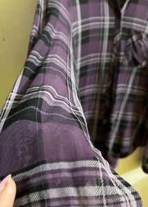 Purple Plaid Shirt